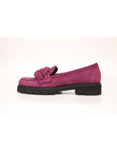 MOCASSINS GABOR 55 246 13 CUIR VELOURS VIOLET