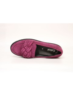 MOCASSINS GABOR 55 246 13 CUIR VELOURS VIOLET