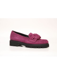 MOCASSINS GABOR 55 246 13 CUIR VELOURS VIOLET