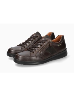 BASKET LACET MEPHISTO LISANDRO CUIR LISSE MARRON