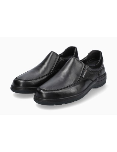 MOCASSINS MEPHISTO DAVY CUIR LISSE NOIR