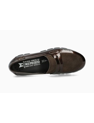 MOCASSIN MEPHISTO CARIMA VERNIS BRONZE