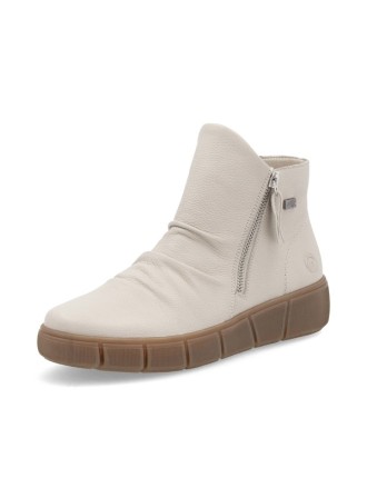 BOOTS REMONTE D1T73-60 CUIR LISSE BEIGE