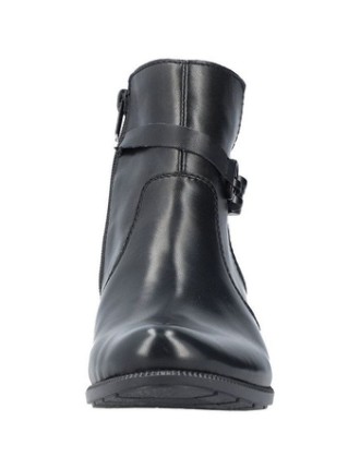 BOOTS RIEKER 78676-00 CUIR LISSE NOIR