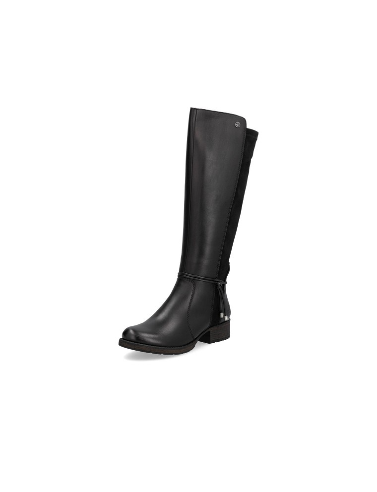 BOTTES RIEKER Z9564-00 CUIR LISSE NOIR