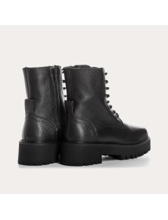 BOOTS REQINS DIARY cuir grainé NOIR