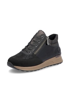 BASKET RIEKER N1407-00 CUIR NOIR