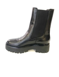 BOOTS REQINS EVEREST CUIR LISSE NOIR