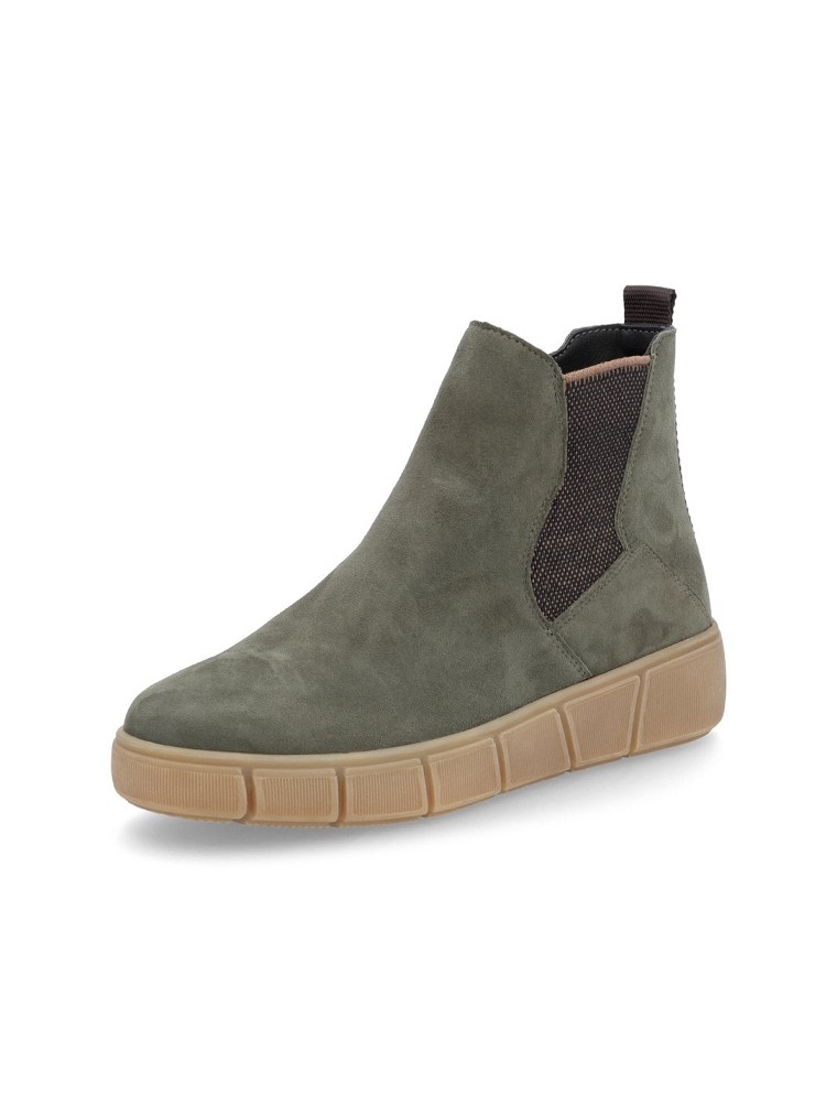 BOOTS REMONTE D1T71-54 CUIR VELOURS VERT