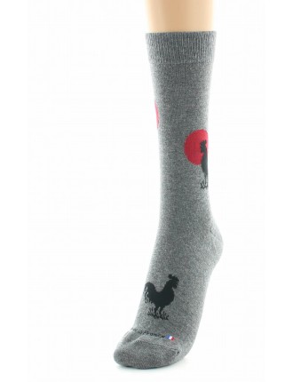 CHAUSSETTES DAGOBERT COQ GRIS TAILLE 39/42