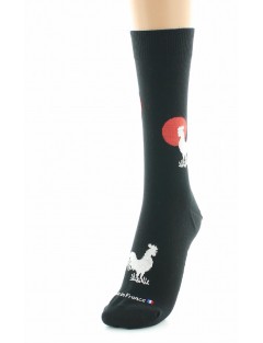 CHAUSSETTES DAGOBERT COQ NOIR TAILLE 43/46