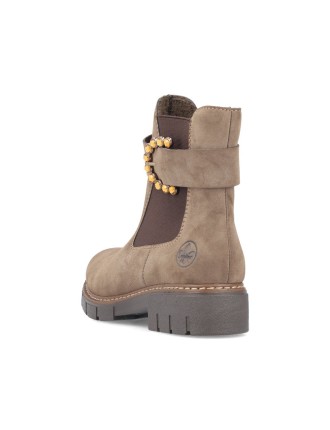 BOOTS RIEKER Z3564-25 VELOURS BEIGE