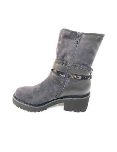 BOOTS MAMZELLE UTOVIA VELOURS BLEU