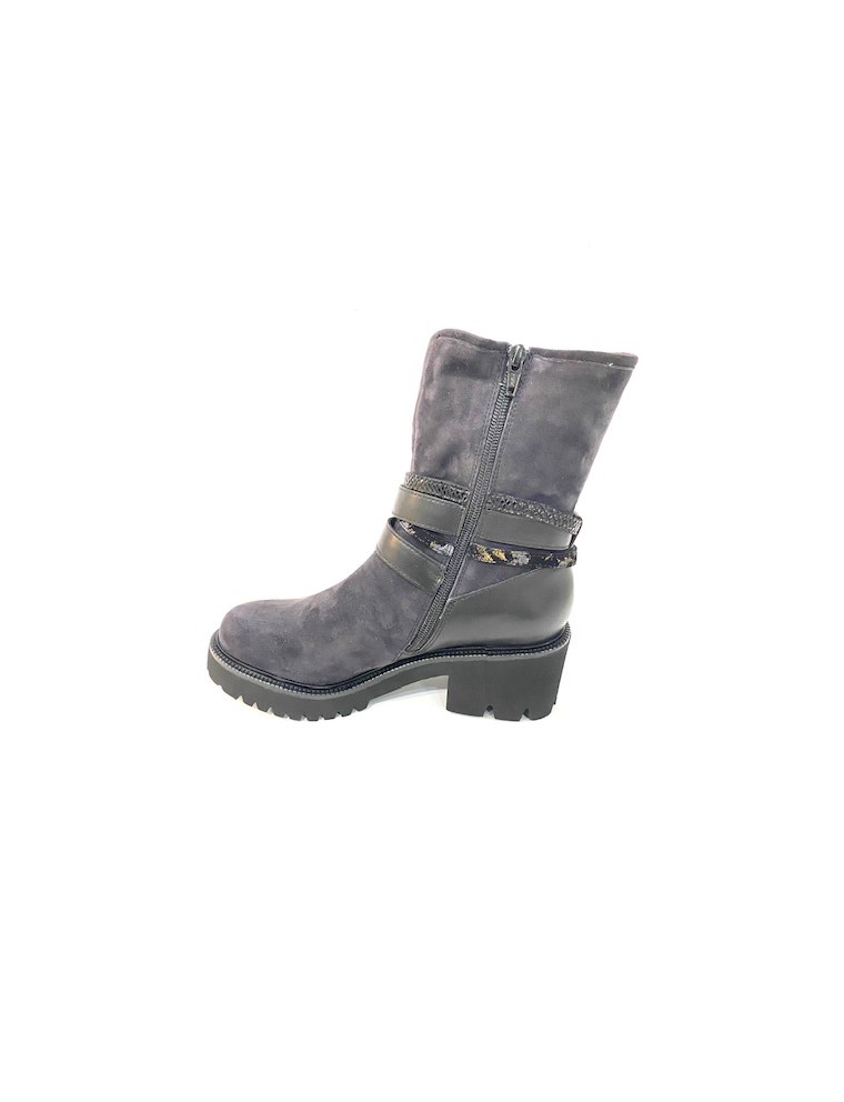 BOOTS MAMZELLE UTOVIA VELOURS BLEU