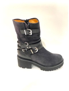 BOOTS MAMZELLE UTOVIA VELOURS BLEU