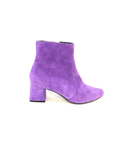 BOOTS GEO REINO JACAR CUIR VELOURS VIOLET