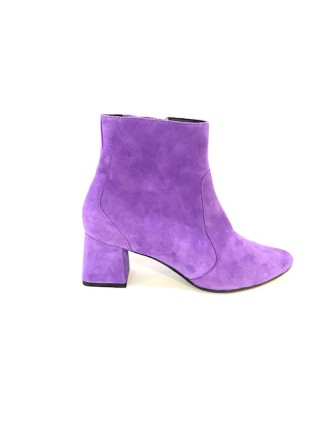 BOOTS GEO REINO JACAR CUIR VELOURS VIOLET