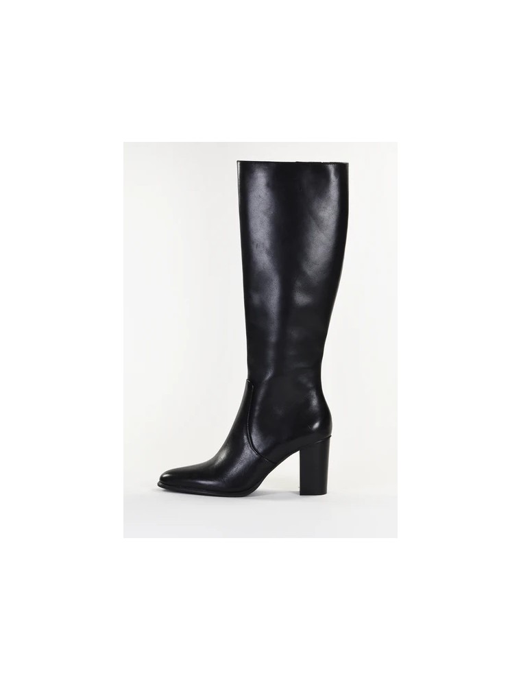 BOTTES EMILIE KARSTON NOAH CUIR LISSE NOIR