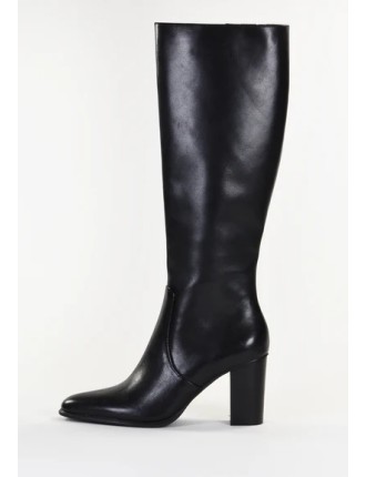 BOTTES EMILIE KARSTON NOAH CUIR LISSE NOIR