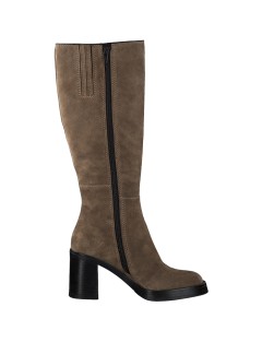 BOTTES TAMARIS 25549-41 CUIR VELOURS MARRON