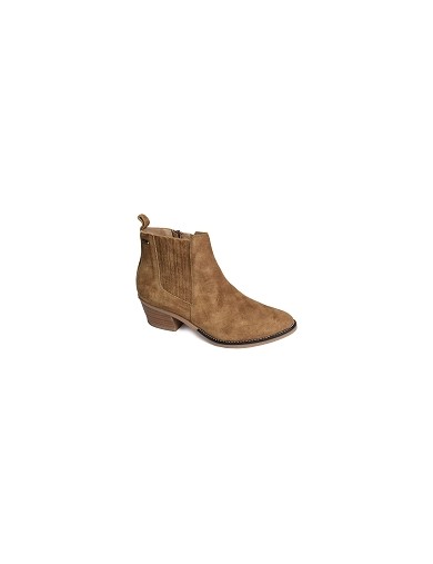 BOOTS GEO REINO MILANO CUIR VELOURS COGNAC