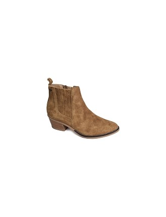 BOOTS GEO REINO MILANO CUIR VELOURS COGNAC