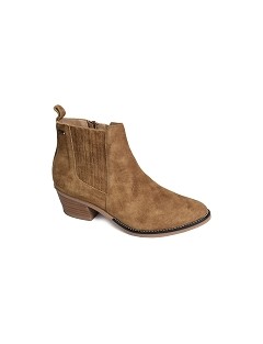 BOOTS GEO REINO MILANO CUIR VELOURS COGNAC