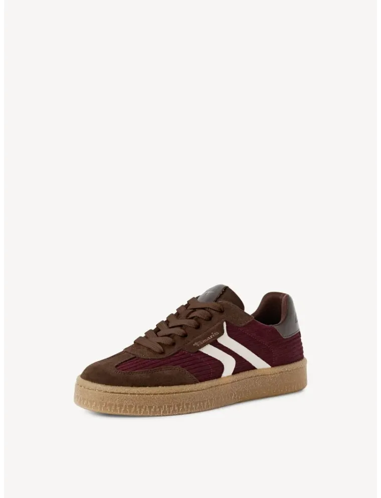 BASKET TAMARIS 23723-44-534 BORDEAUX VELOURS