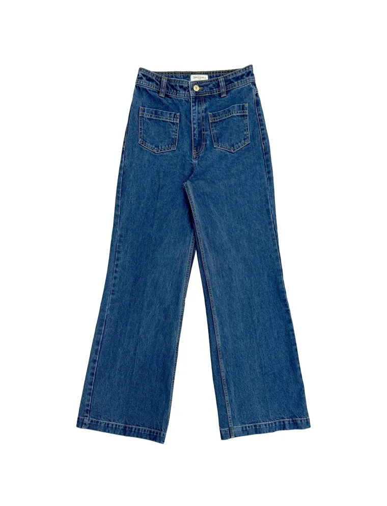 JEANS FLARE GRACE & MILA JACOB BLEU