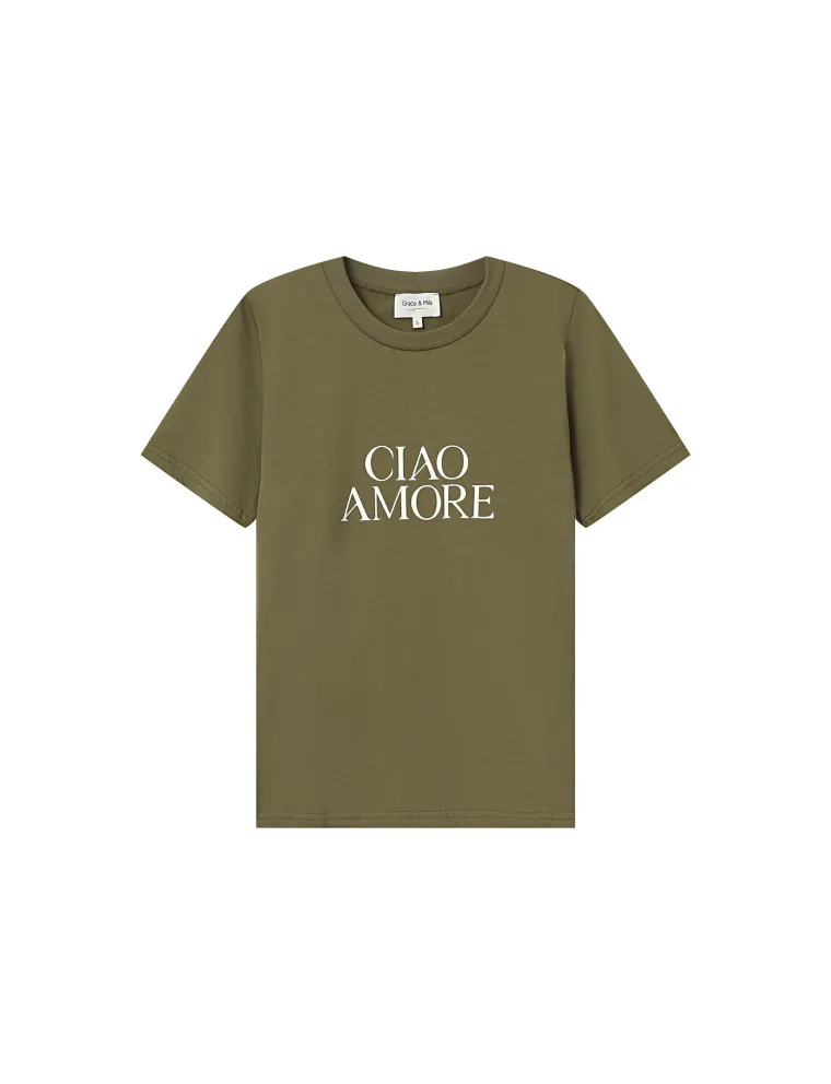TEE-SHIRT GRACE & MILA OLIVE