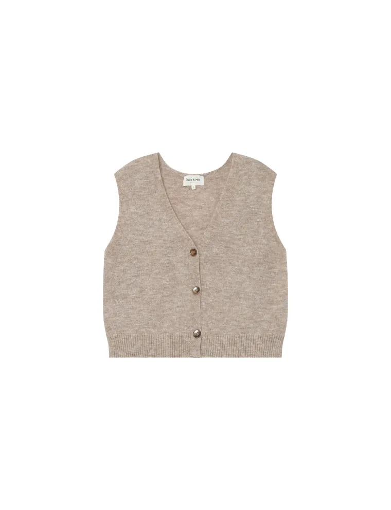 GILET SANTA GRACE & MILA BEIGE