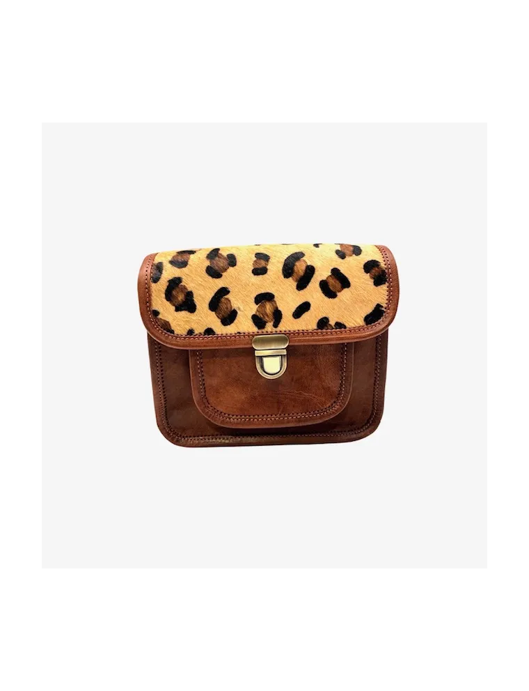 SAC LEOPARD LL045L LOUISA LEE PETIT FORMAT