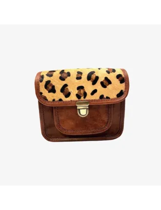 SAC LEOPARD LL045L LOUISA LEE PETIT FORMAT