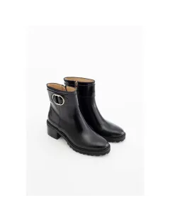 BOOTS QUINN EMILIE KARSTON CUIR LISSE NOIR