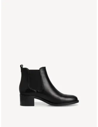 BOOTS 25026-41-001 TAMARIS CUIR LISSE NOIR