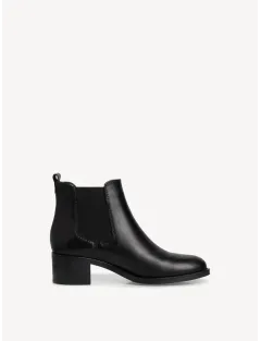 BOOTS 25026-41-001 TAMARIS CUIR LISSE NOIR