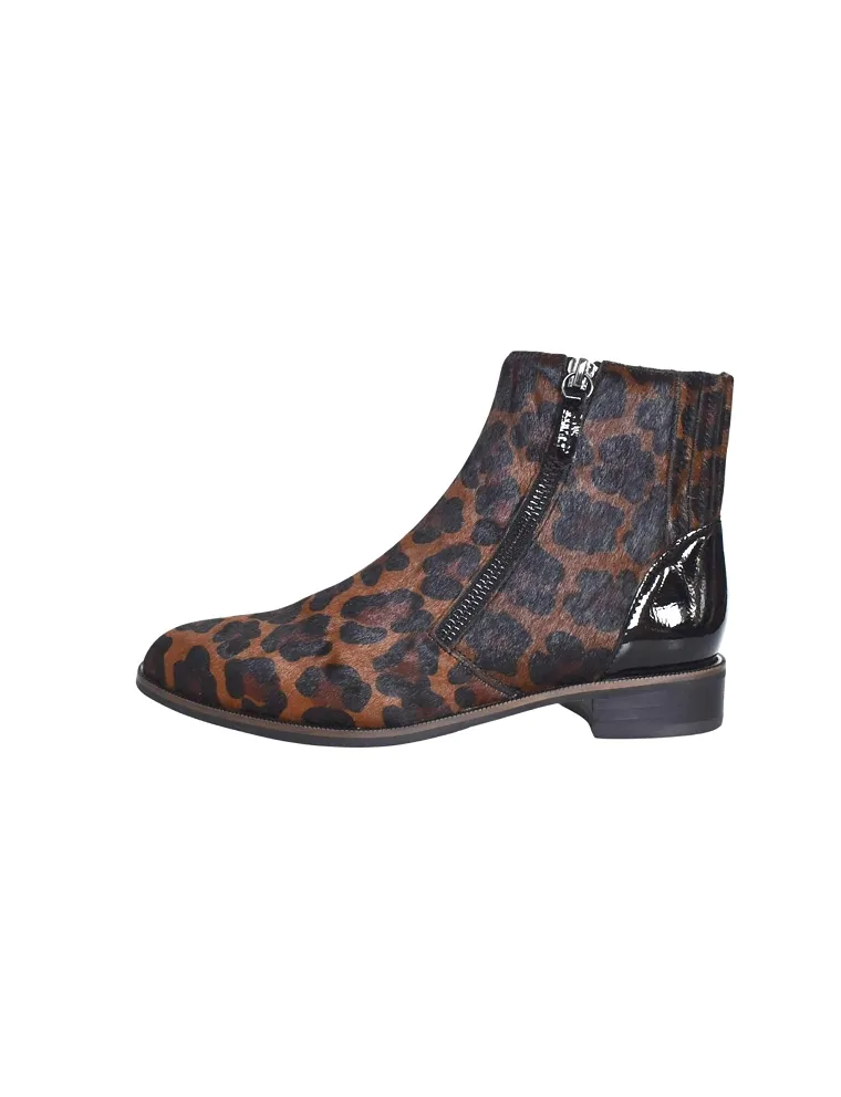 BOOTS SODANI MAMZELLE LEOPARD MARRON