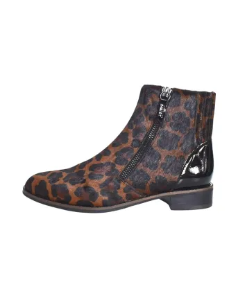 BOOTS SODANI MAMZELLE LEOPARD MARRON