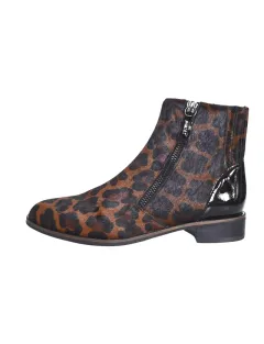 BOOTS SODANI MAMZELLE LEOPARD MARRON
