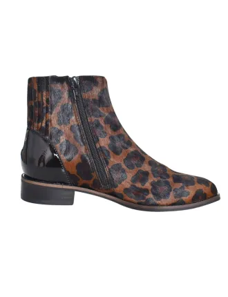 BOOTS SODANI MAMZELLE LEOPARD MARRON