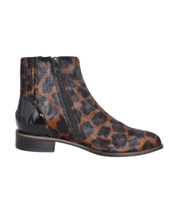 BOOTS SODANI MAMZELLE LEOPARD MARRON