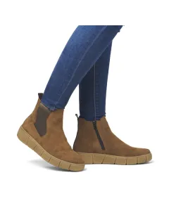 BOOTS REMONTE D1T71-24 CUIR VELOURS MARRON