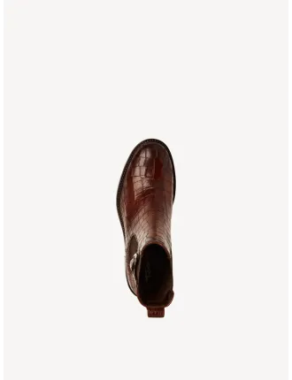 BOOTS TAMARIS 25307-45-395 CUIR CROCO MARRON