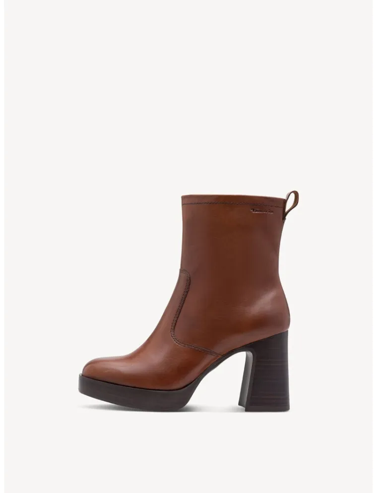 BOOTS TAMARIS 25324-45-311 CUIR LISSE MARRON