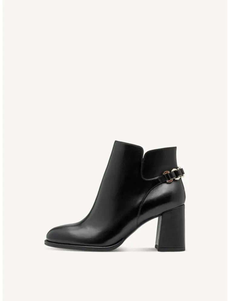 BOOTS TAMARIS 25346-45-001 CUIR LISSE NOIR