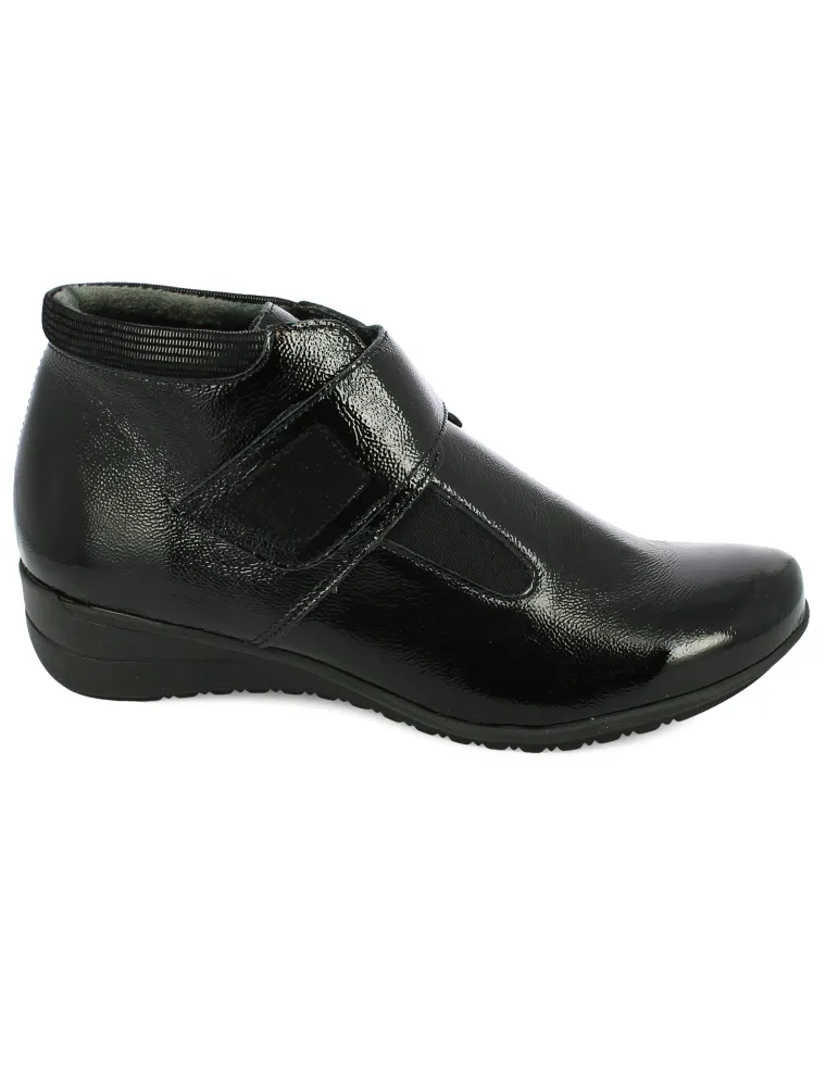 BOOTS GEO REINO KESTADOI CUIR VERNIS NOIR