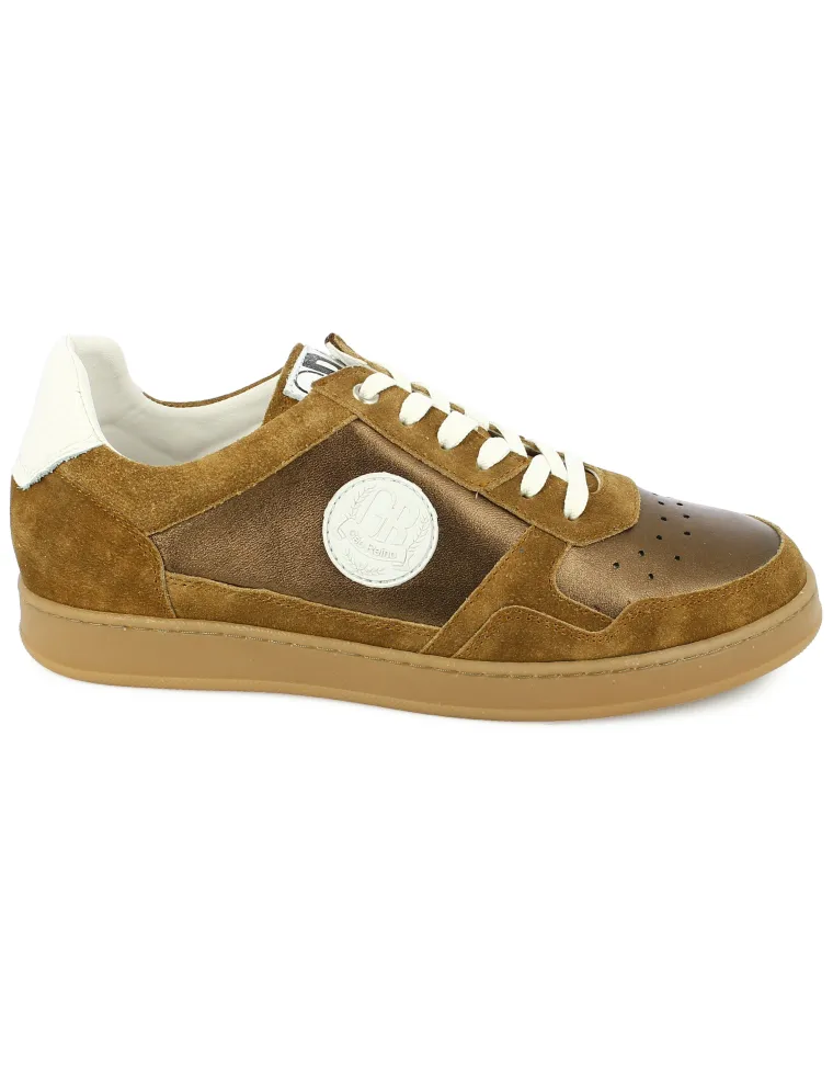 BASKETS GEO REINO SPEED CUIR VELOURS CAMEL