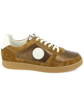 BASKETS GEO REINO SPEED CUIR VELOURS CAMEL